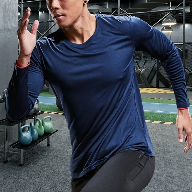 Men Running Sport Shirts Tops  - огляд і ціна Running Gear Winter
