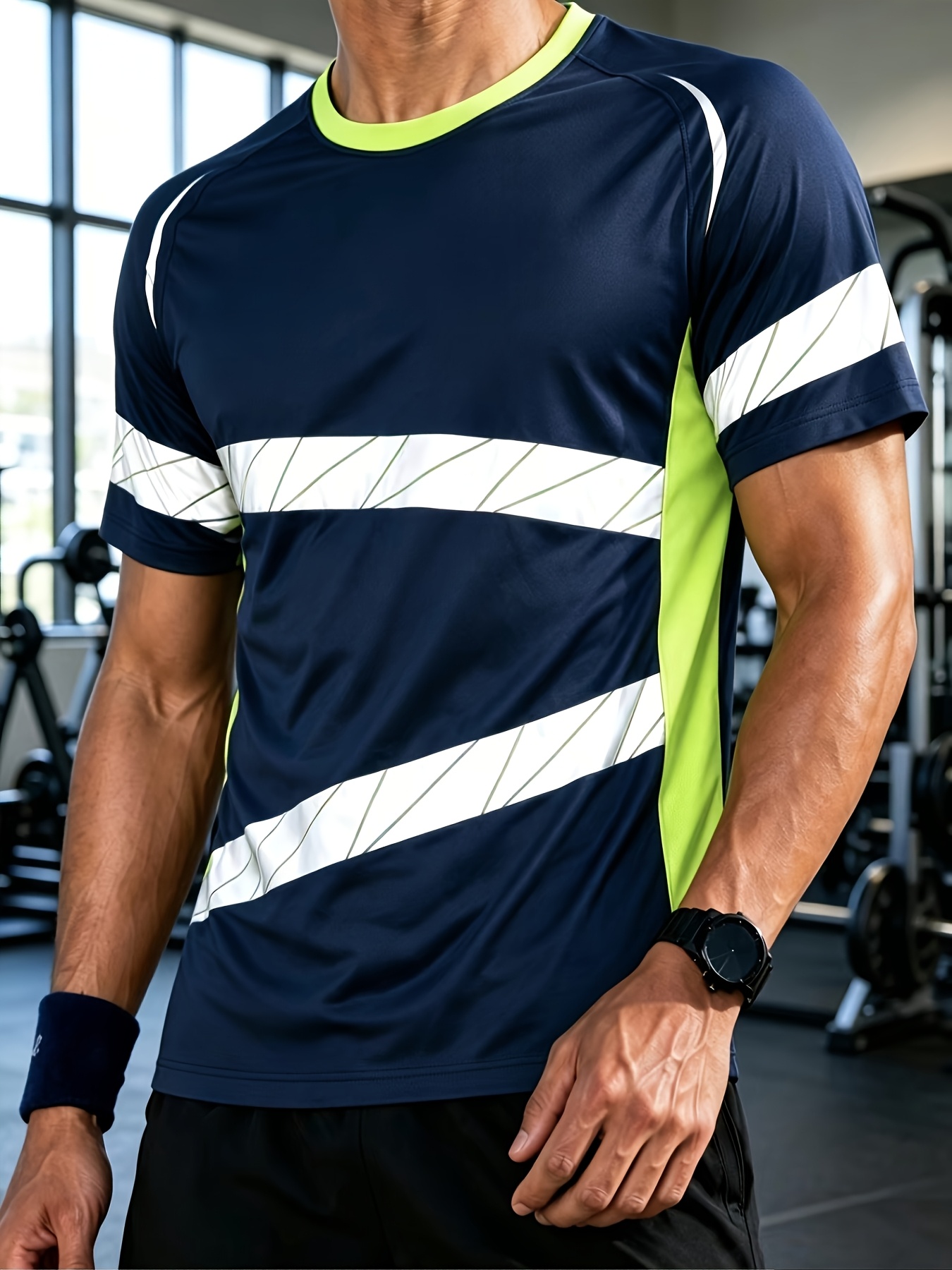 Men Sports Short Sleeve T-shir - огляд і ціна Running Gear Winter