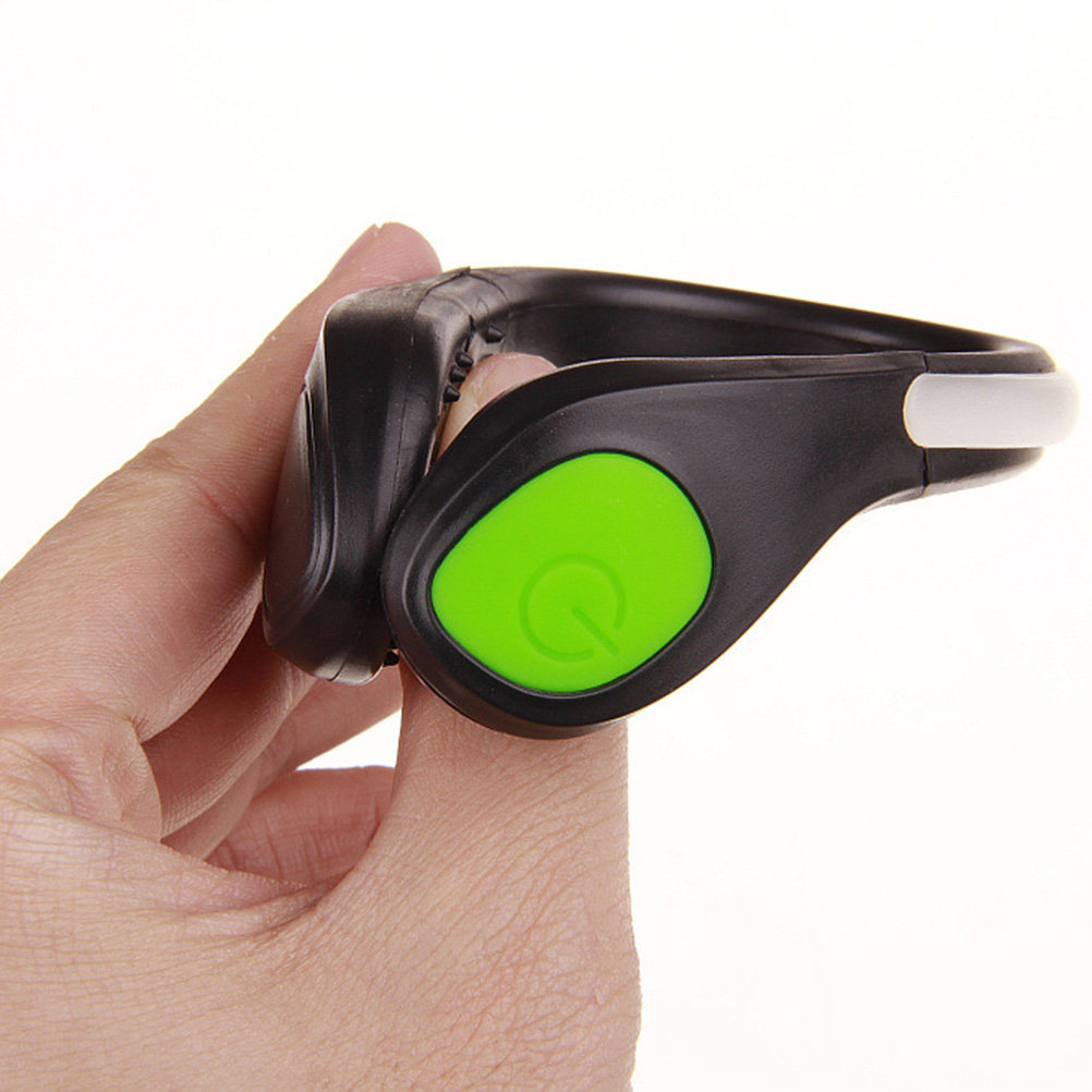 1Pcs LED Flash Shoe Clip Green - огляд і ціна Running Gear Night